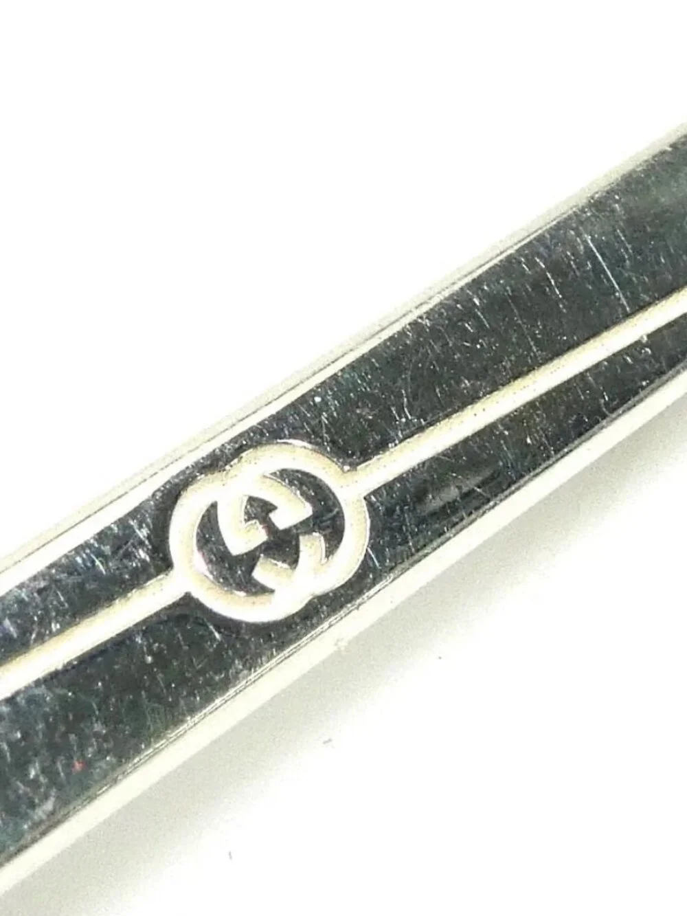 Auth GUCCI Tie Pin Silver 925
